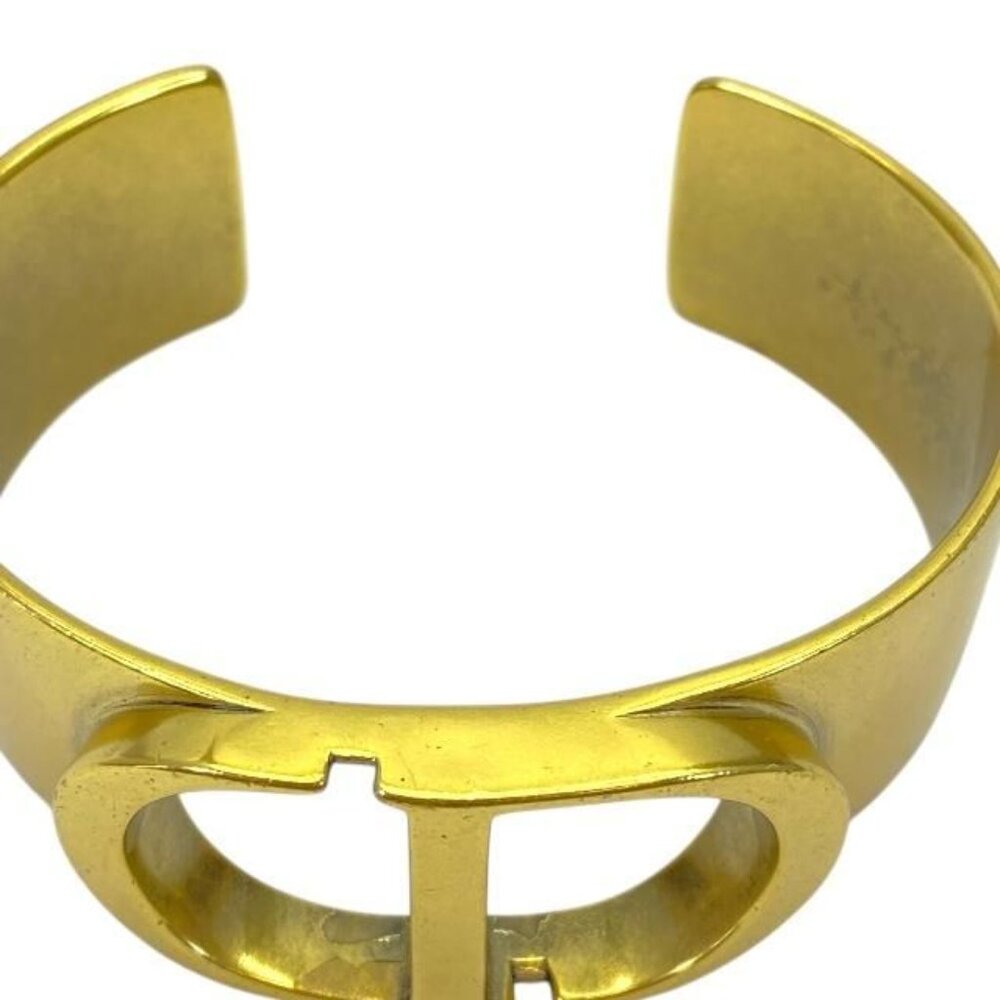 Christian Dior Bracelet Bangle Accessories Jewelry Small Logo GP - Picture 8 of 8